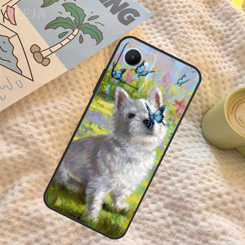 Westie Dog Case For Realme C67 C63 C55 C51 C75 C61 C53 C35 C65 C71 11 12 13 14 15 Pro Plus GT6 GT7 Pro