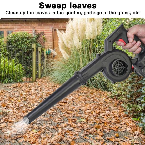 Cordless Leaf Blower Copper Motor Portable Electric Leaf Blower High Power Outdoor Garden Yard Patio Cleaning Lawn Care Handheld Leaves Blowing Device