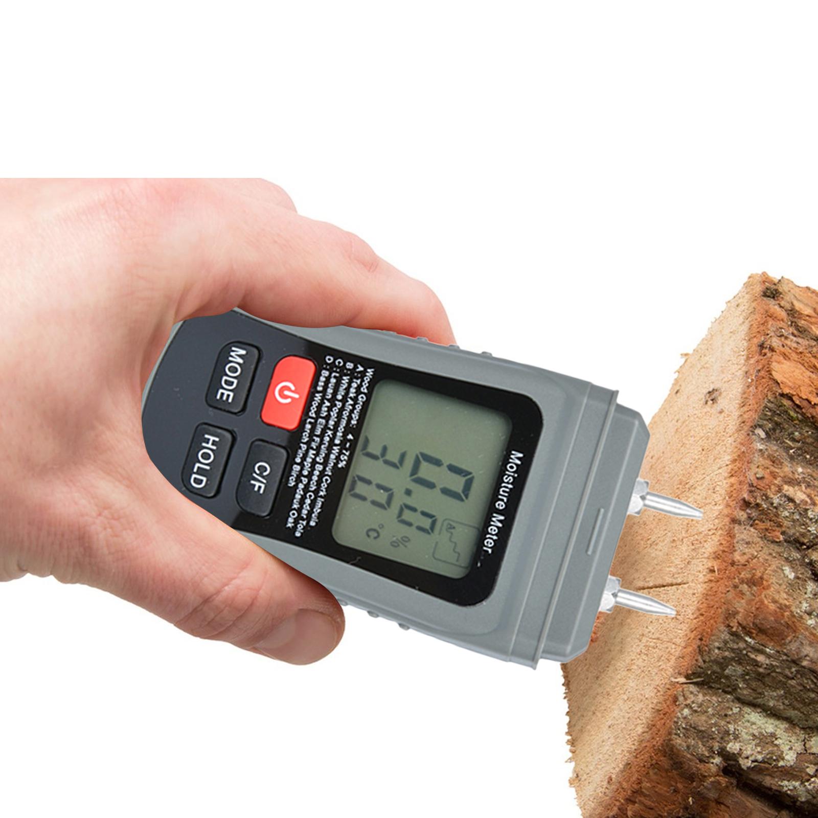 

Two Pins Digital Wood Humidity Content Tester Hygrometer Water Leak Detector for Check Firewood/Drywall Dampness China Mainland