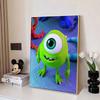 Disney Diamond Painting Mike Wazowski Figurine, Cartoon 5D Diamond Cross Stitch Mosaic Home Decor Gift