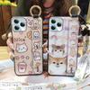 Ring Lanyard Phone Case For Blackview A95 Waterproof Silicone Anti-dust Wristband Cartoon Back Cover Durable Shockproof