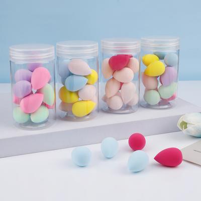 12pcs Mini Beauty Sponge Egg Water Drop Small Makeup Egg Powder Puff Dry Wet Combined Cosmetic Tools With Storage Box