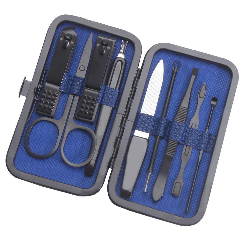 9-Piece Stainless Steel Nail Clipper & Pedicure Tool Set with Custom Logo