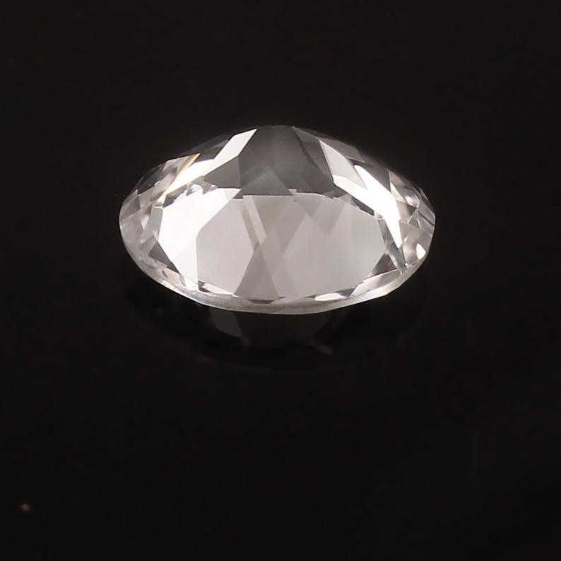 AAA Flawless 20x15 mm Heated Ceylon White Sapphire Oval Cut Loose Gemstone