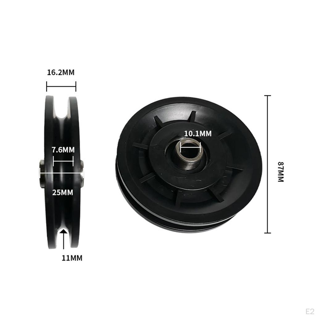 10 Mm Nylon Bearing Pulley, Repair Parts for Inner Hole, Universal Accessory Light Fitness