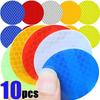 10pcs Car Bumper Reflective Stickers Reflective Warning Strip Tape Secure Reflector Sticker Decals Safety Warning Stickers 5cm