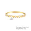 Vnox Luxury Zircon Can Open Bangles, Stainless Steel Pretty Heat Bracelet For Women, Statement Jewelry Party Gifts