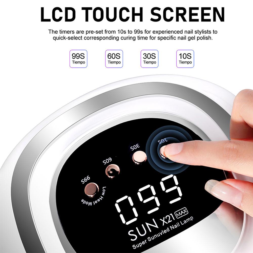 72LED UV Nail Art Lamp Suitable for Curing All Gel Nail Polish Professional Nail Dryer with Timer Auto Sensor Nail Salon Tools