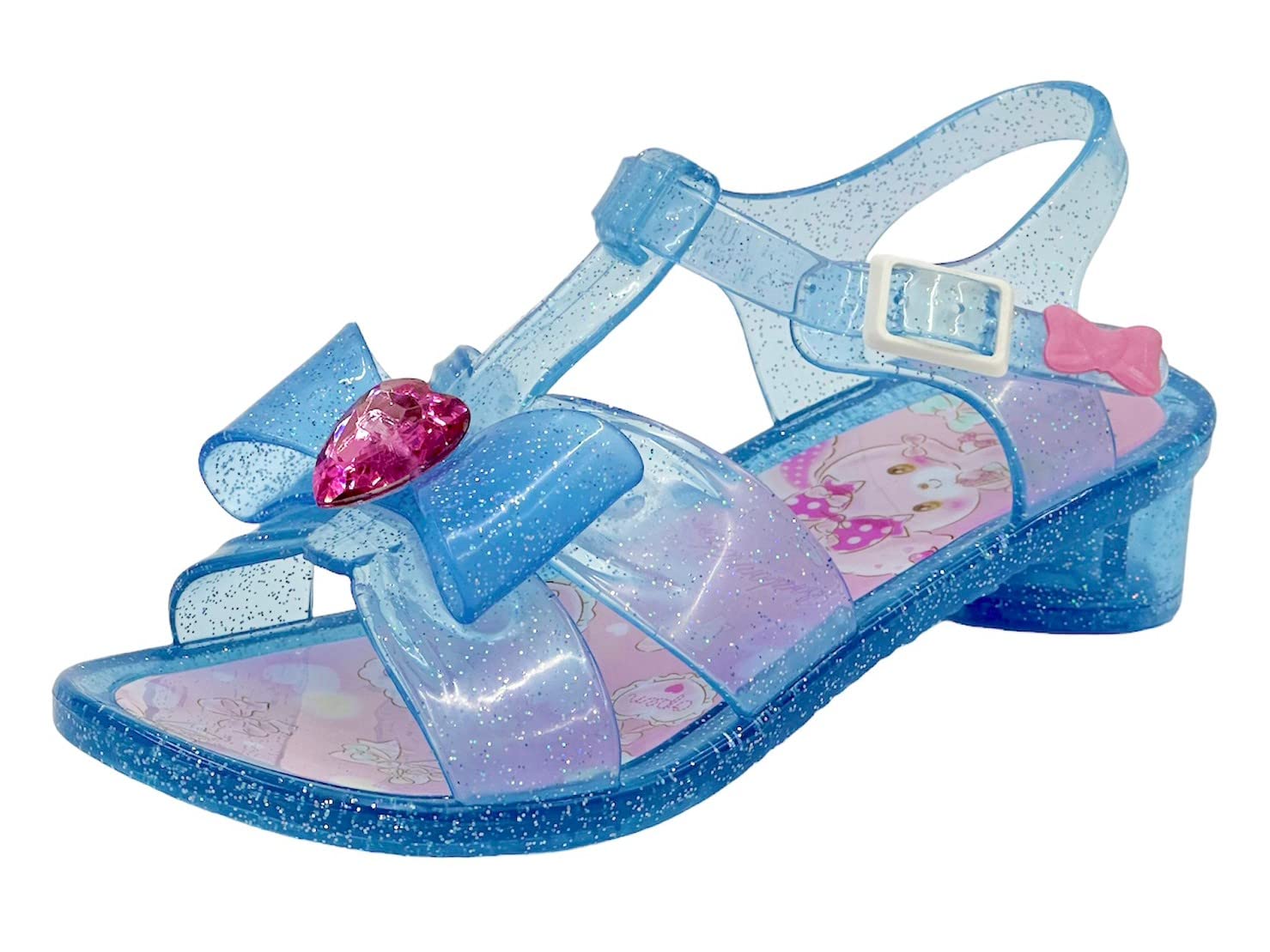 

Kids Girls Sandals Clear Glass SA9007 [Sanrio] (SAXE, 15.0cm)