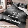 Linkin Park Bedrucktes Bettwäsche-Set Benutzerdefinierter Name Text 1 Bettbezug 2 Kissenbezüge Für Schlafzimmer