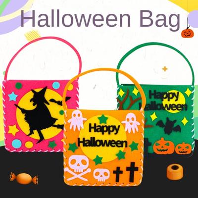Trick Or Treat DIY Halloween Candy Bag Pumpkin Bag Pumpkin Handbag  Kids/Children