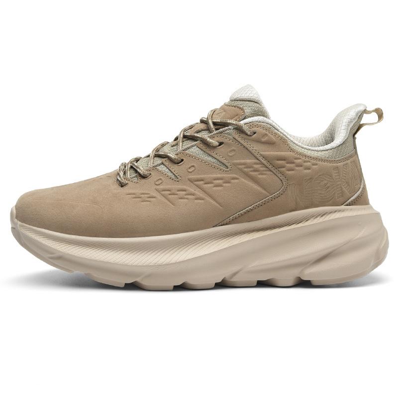 Nubuck Leather Anti-Skid Running Shoes for Men, Casual Footwear, Gym Shoes, Sports Footwear, Jogging, Walking, Tennis