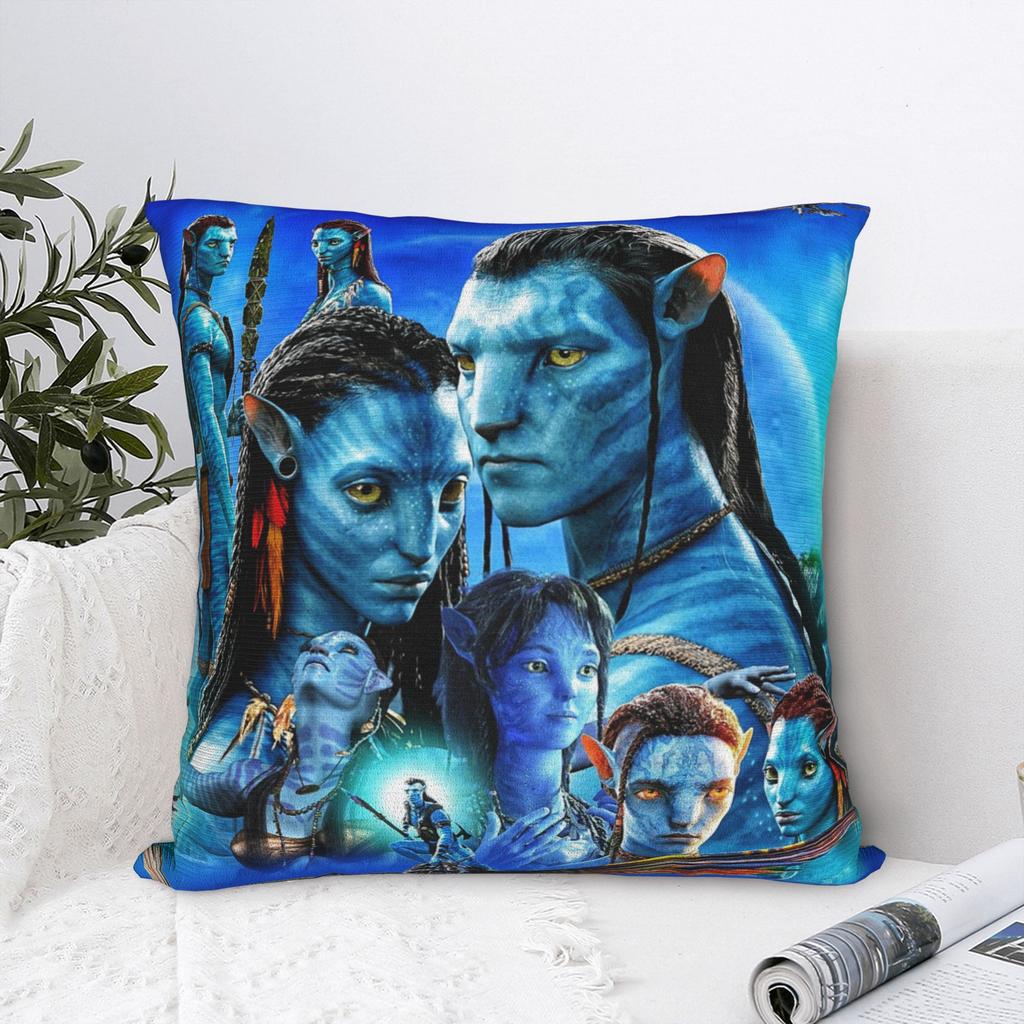 Avatars Movie Poster Pillow Case Comfy Pillow Cover Retro Trendy Cushion Cover For Living Room Bed Chair