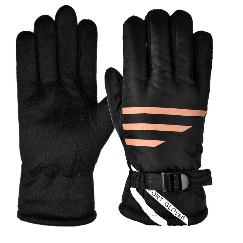 Winterhandschuhe Warm Herren Fleece Stall Sporthandschuhe Outdoor Reiten Elektrofahrzeug Motorrad