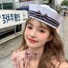 Spice Girl Women's Navy Hat Flip Brim Y2k Berets Cute Bow Sailor Caps  Outdoor