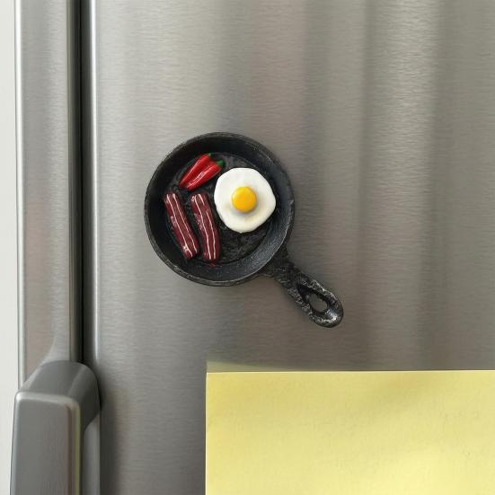 Simulated Egg Refrigerator Magnet Resin 3D Egg Decorative Fridge Magnet Memo Notes Po