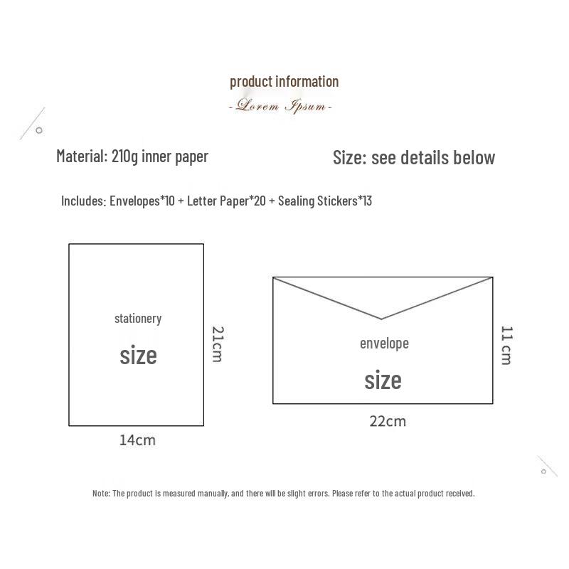 TaTanice Envelope & Letter Paper Set