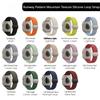 Universal 18/20/22mm Mountain Texture Silicone Loop Watch Band Race Track Buckle for Huawei Samsung