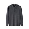 2025 Men's Autumn/Winter Knit Lapel T-shirt - Dad Style