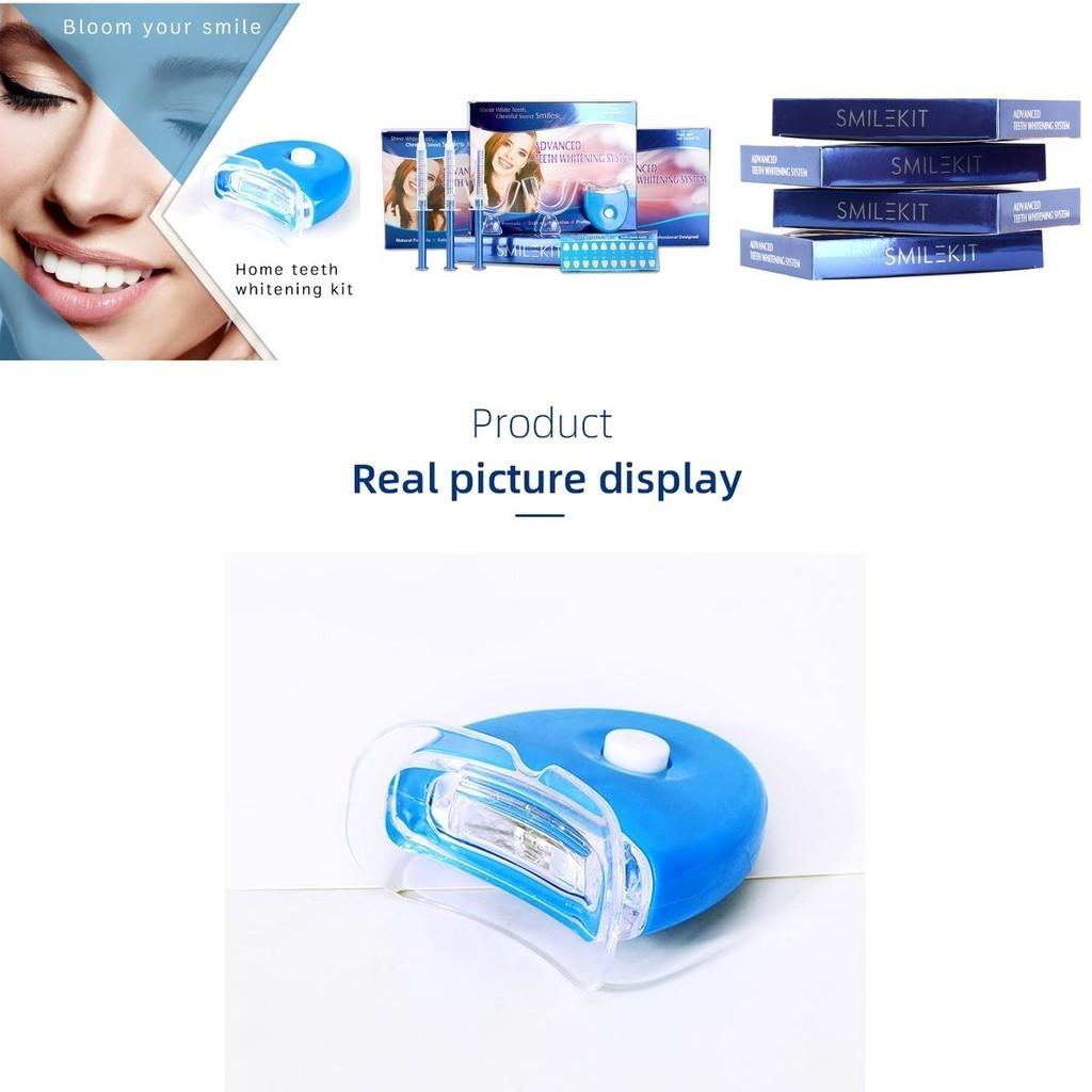 Wybielający Zestaw Uśmiechu Lampa Światła do Zębów Zestaw Wybielacz do Zębów Higiena Jamy Ustnej Biały