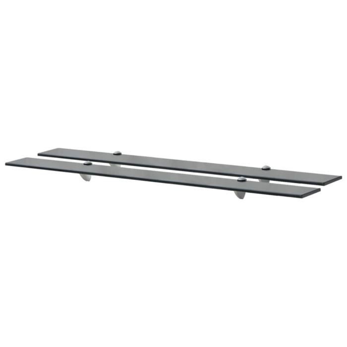 VidaXL Étagères murales 2 pcs Verre 100 x 10 cm 8 mm