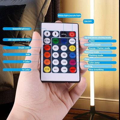 5V USB Power RGB Floor Light Mobile APP Control Colour Changing Corner Floor Lamp Soft Lighting Dimmable Floor Light