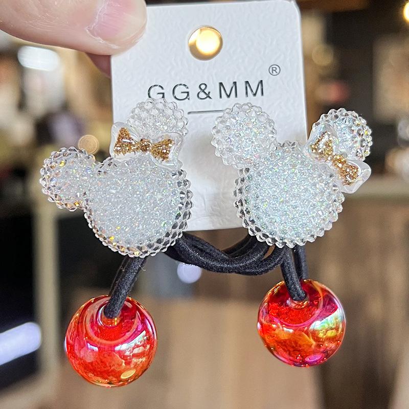 

2 штуки милые животные принцессы головные уборы эластичные резинки для волос для детей девочек аксессуары для волос детские веревки для волос