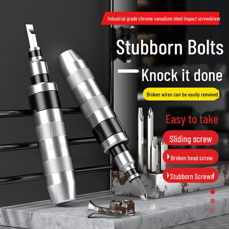 Impact Screwdriver Set for Rusty Screws with Sleeves