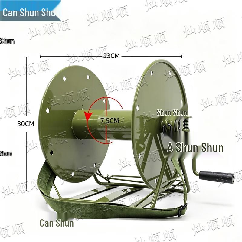 Portable Hand-Crank Cable Reel Dispenser