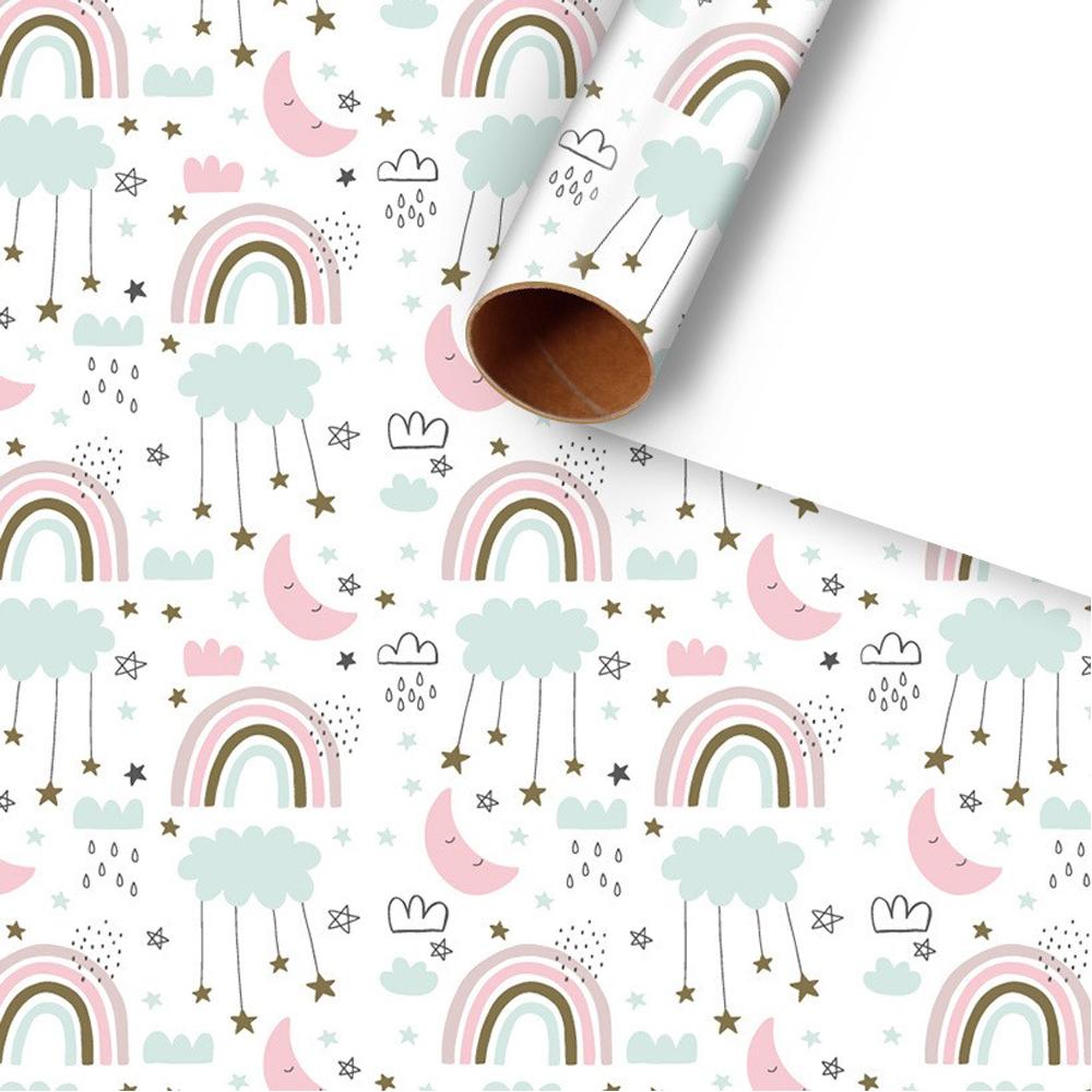 6 Types/set of Valentine's Day Gift Wrapping Paper, Heart Pattern, Birthday Gift Paper, Wedding DIY Craft Paper, Holiday Decorat