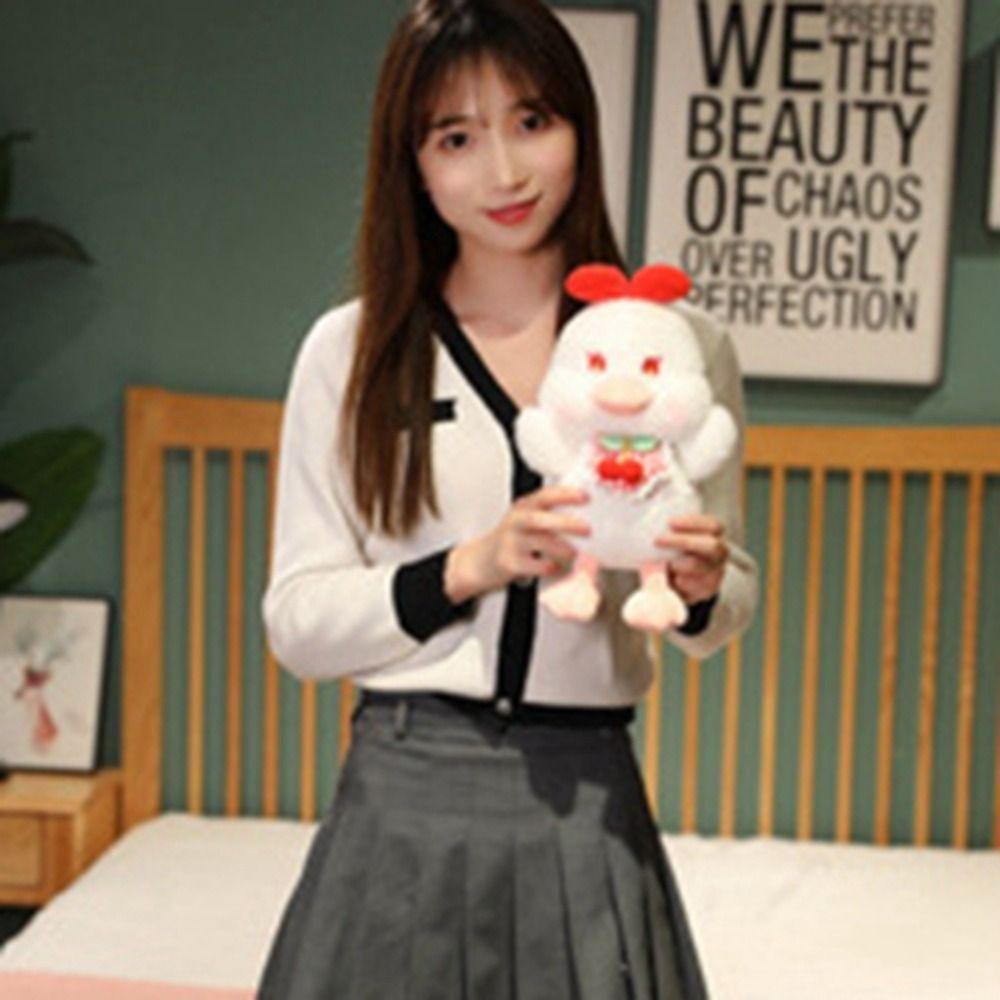 Stuffed Duck Plush Doll Soft Cartoon Duck Doll Kawaii Duck Plush Toy  Female Lady Girl