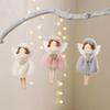 Handmade Knitted Angel Tree Ornament - Christmas Girl Doll Decoration
