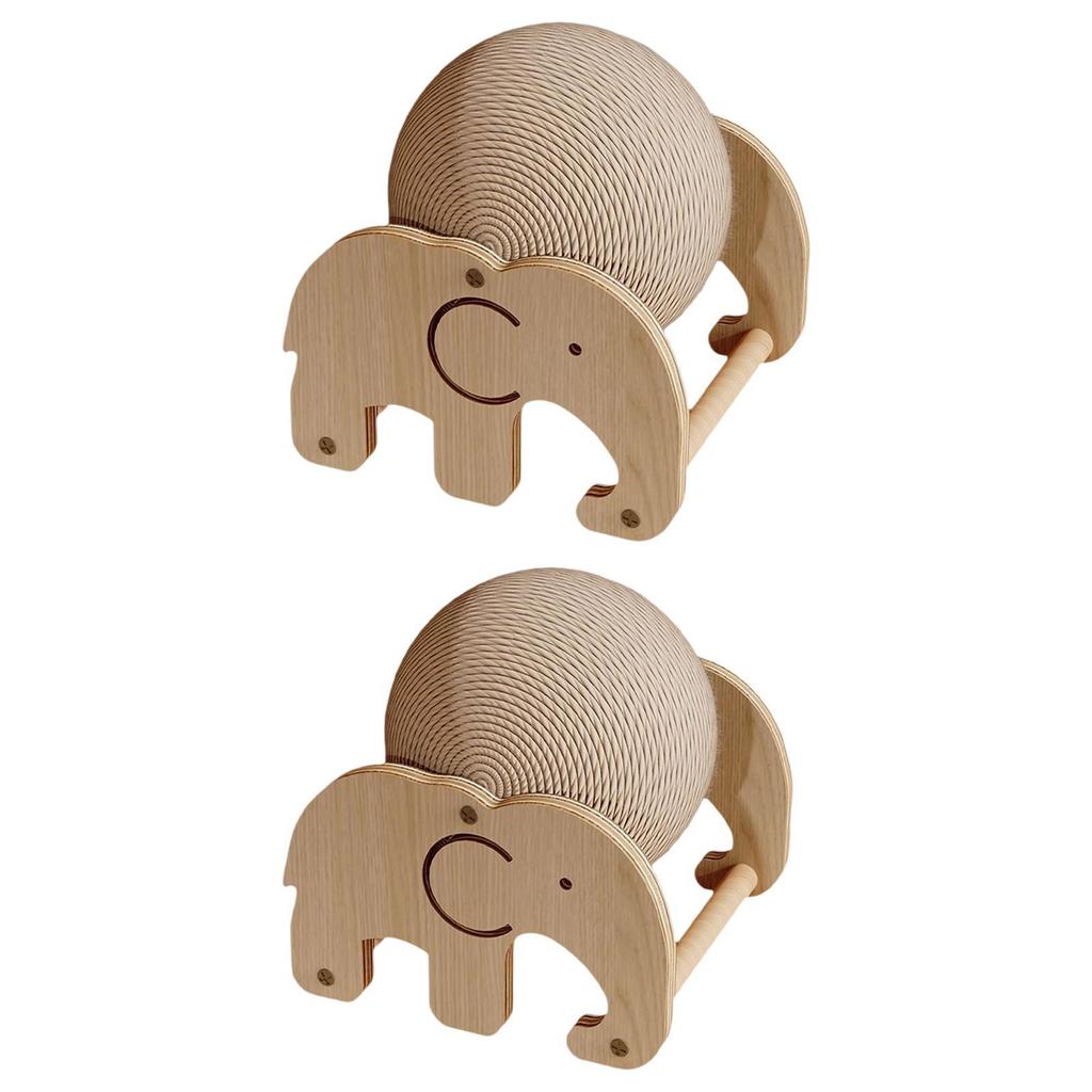 Rabbit Scratching Ball Portable Scratch Board Sisal Rope Bunny Claw Scratcher for Bunnies Kitty Chinchilla Small Animals Rabbits