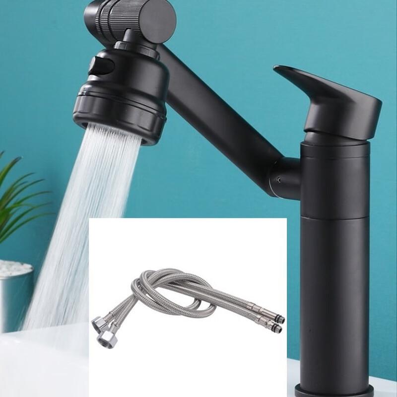 

TLXT Black Lucky Cat Design Hot & Cold Bathroom Faucet
