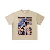 260 GSM Double Yarn 32 Count 100% Cotton Jujutsu Kaisen V13 Geto Print Unisex Heavy Cotton T Shirt