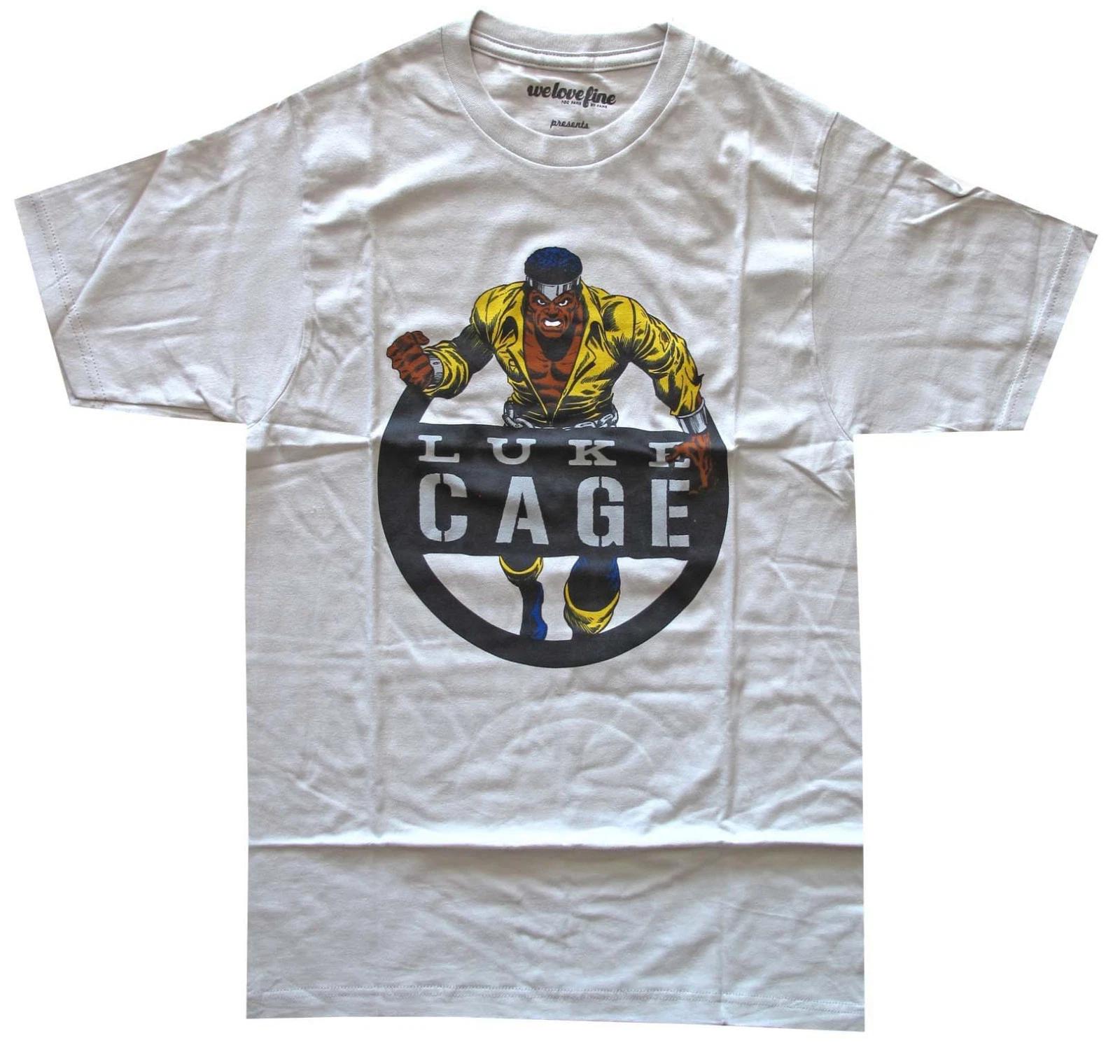 Marvel Luke Cage Silver Men s Graphic T-Shirt New XS