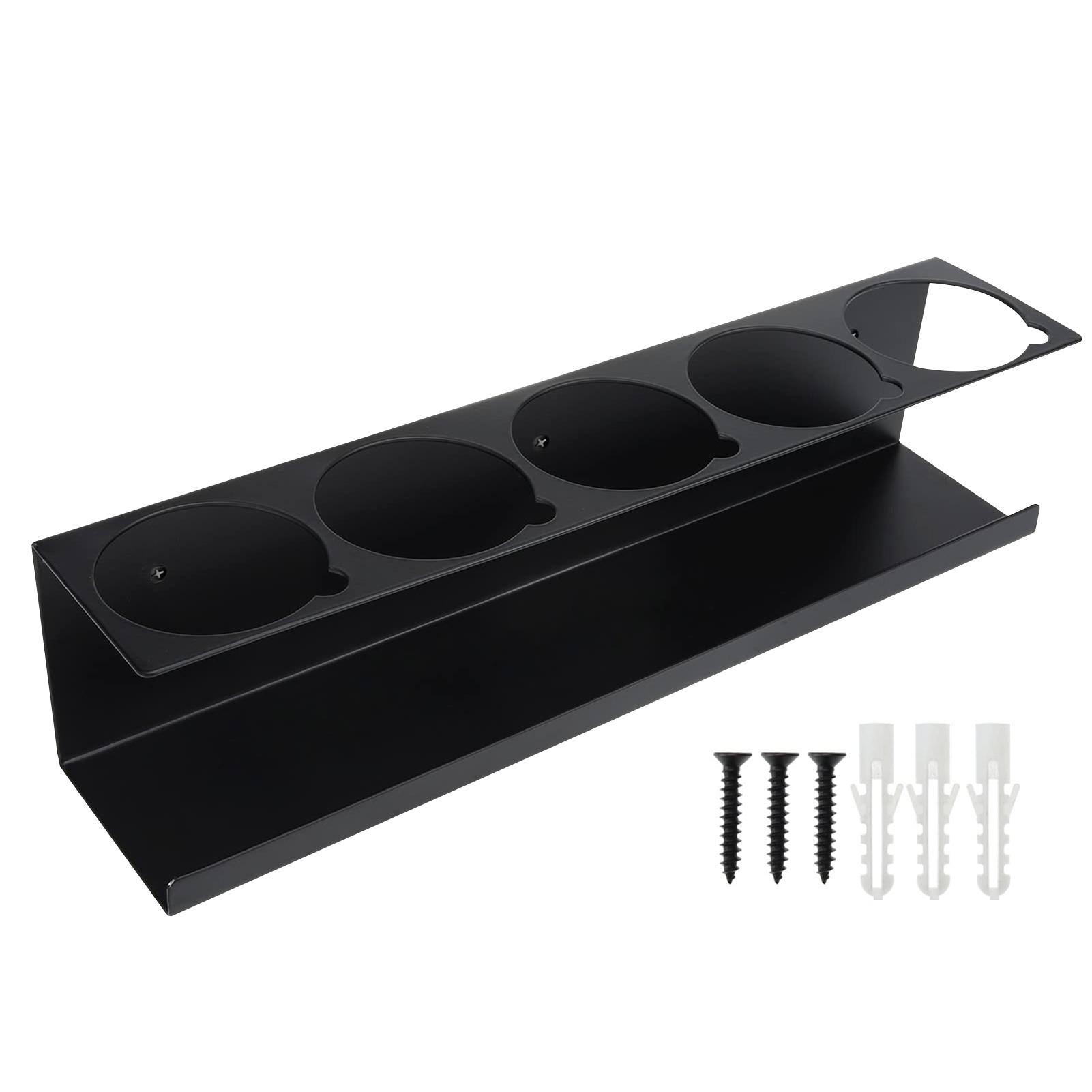 

Органайзер для аэрозольной краски Стойка для хранения баллончиков со смазкой 5 отверстий Полка Стальная стойка-органайзер для аэрозольных баллончиков Держатель для аэрозольных баллончиков чёрный