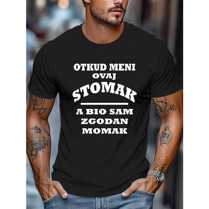 

Fun Croatian Crinkle Plus Size Men S T-Shirt Round Neck, Relaxed Fit, Oversized, Cool, Casual, and Fashionable 4XL чорний