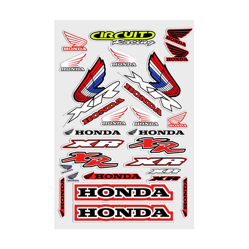 Adesivi Moto Adesivo Carrozzeria Paraurti Per Honda Finestrini Casco Moto Laptop Pareti Decalcomania Vinile Tuning Auto