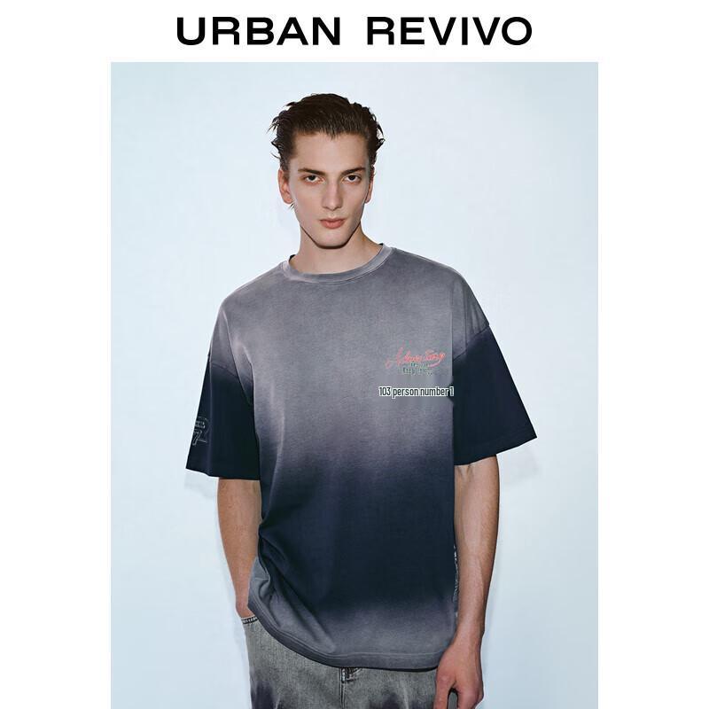 

UR 2025 Men s Trendy Color Block Print Short Sleeve T-shirt