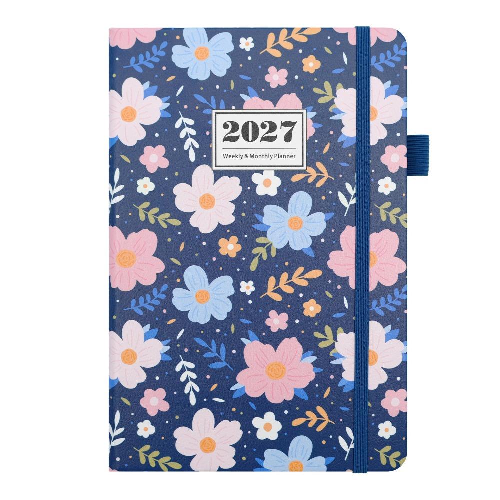 English A5 Agenda Planning Notebook Flower Design To-do List Notebook Diary Writing Pads  Business