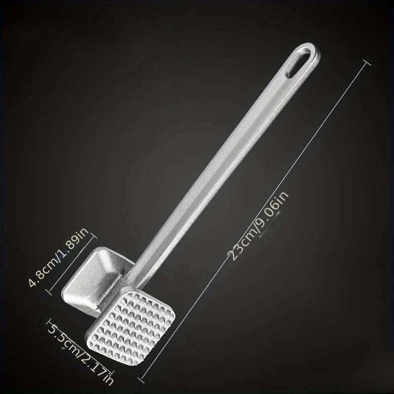 

Кухонный молоток из нержавеющей стали с двумя сторонами для отбивания мяса, профессиональный поварской тендеризатор для мяса, многофункциональный инструмент для мяса белый