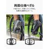 CXWXC Bicycle Clipless Pedals One-Sided Flat Aluminum with Cleats Black (CX-160) 92x100mm