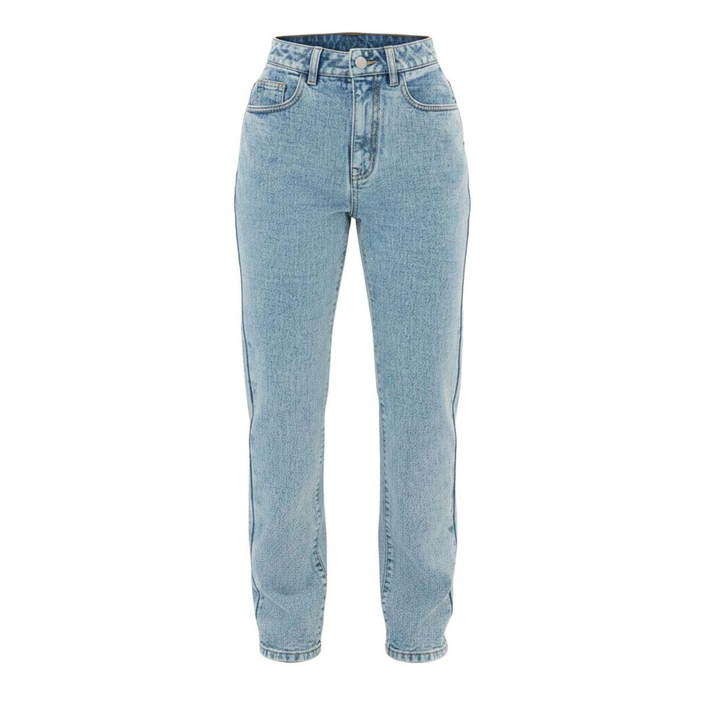 I Saw It First Womens/Ladies Light Wash 5 Pockets Jeans