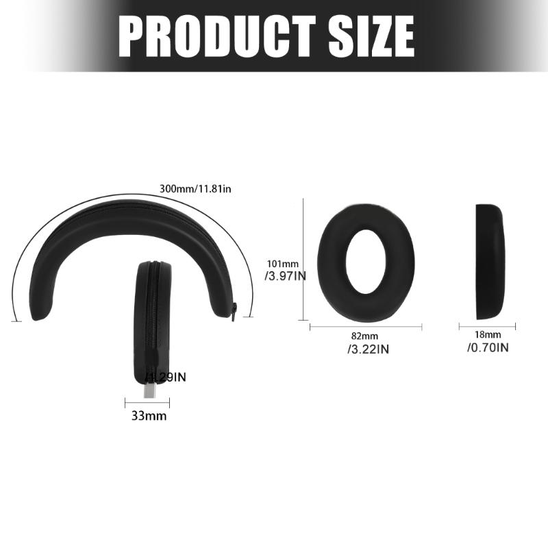 Soft Comfortable Headband Cushion Earphone Cover Protective Earpads for Inspire XH1 Replacement Ear Muff