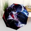1pc Automagic Open Close Umbrella with 8-Bone Iron Frame, Portable Folding Design, Outdoor, Ideal Gift for Fans, Travelers, Daily Use.R007