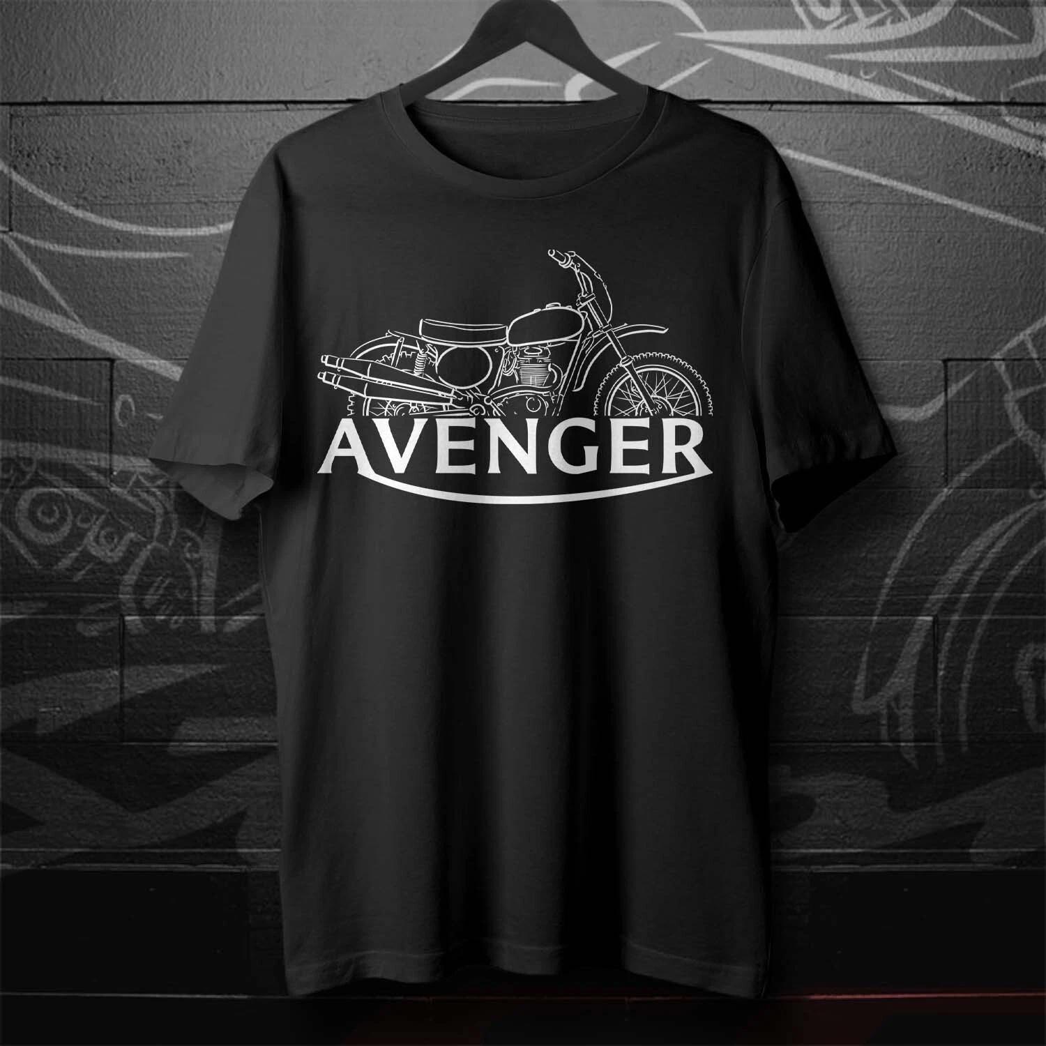 Black men s and women s T-shirt Triumph TR5MX Avenger 1973 XXXL