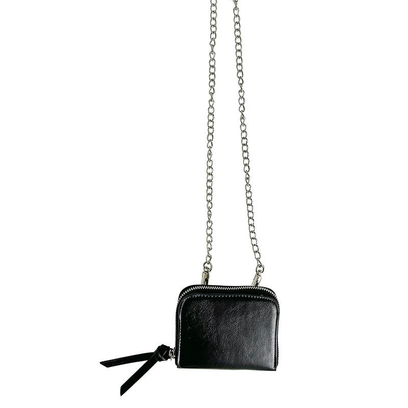 Korean Ins Style Fashionable Women's Short Square Bag Simple Chain Cross-body High-end Card Change Purse