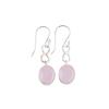 Rose Chalcedony Gemstone 925 Sterling Silver Handmade Jewelry Earrings 1.60" EE-12-15