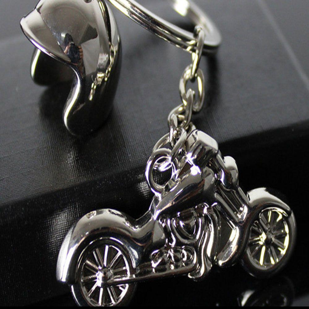 Key Rings Jewelry Smart Key Chain Motocross Motorcycle Helmet Key Rings Motor Keychain Metal